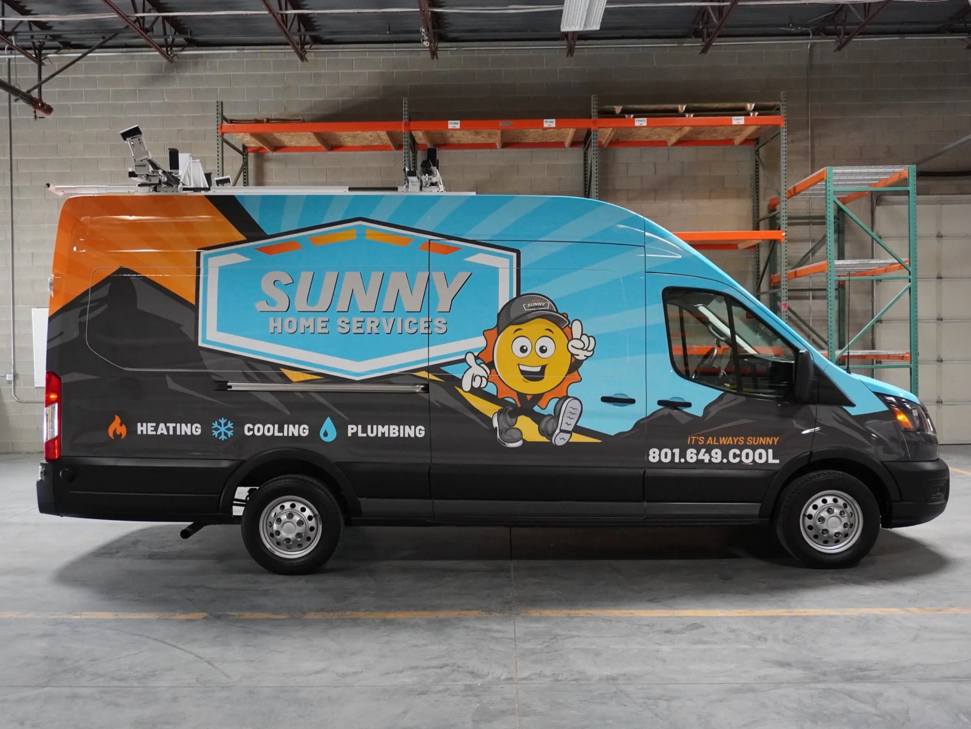 Sunny branded service van